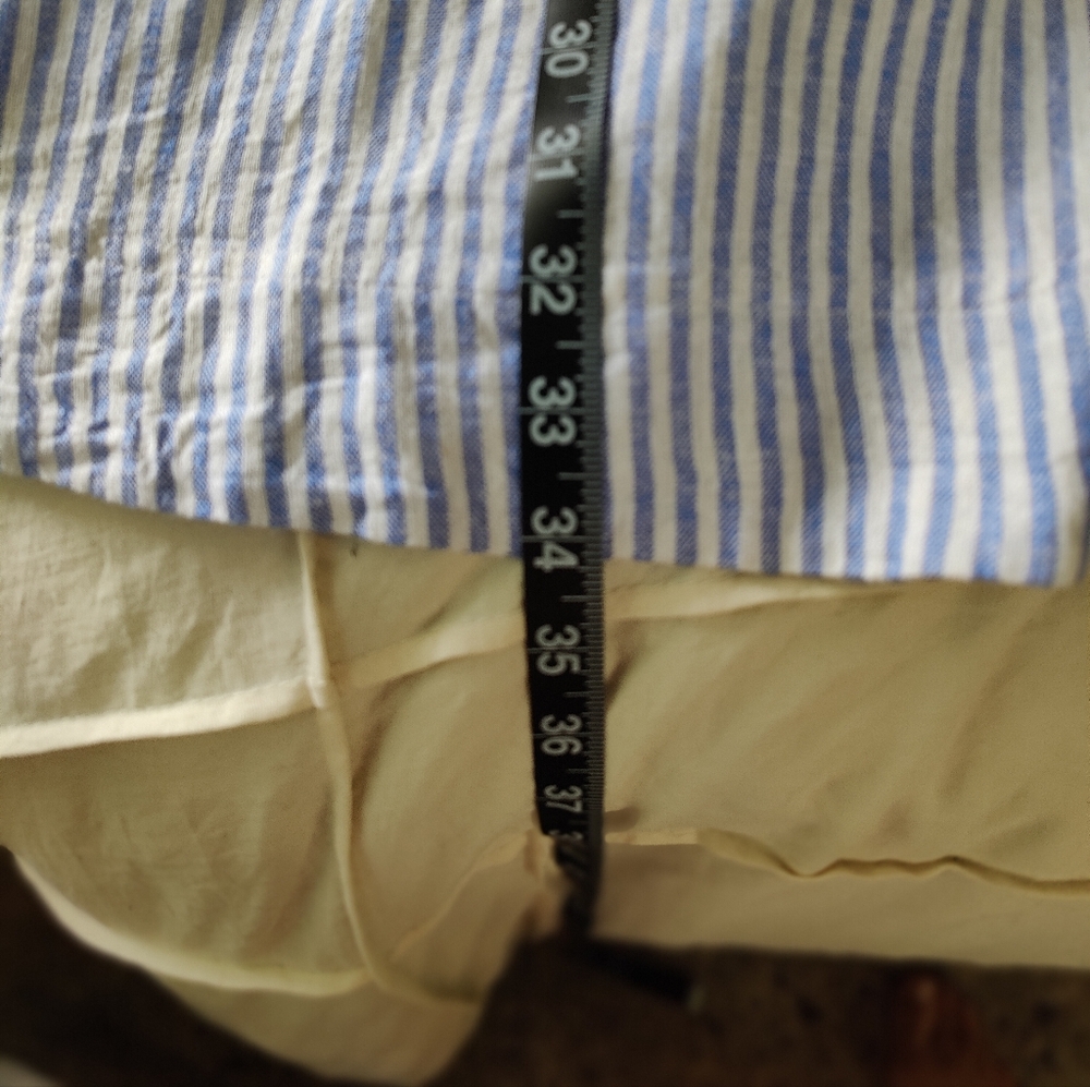 Striped Blue Midi Dress NWOT - Picture 2 of 10